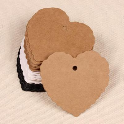 China Recyled DF Hangzhou Size Heart Round Wristband Socks Thread To Tag For Bags With Lace Apparel Wrapping Hand Kraft Paper Tag for sale