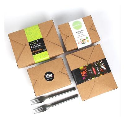 China Anti-Counterfeit DF Customize Biodegradable Thick Size Kraft Paper Tag Sealing Label For Fast Food Boxes for sale