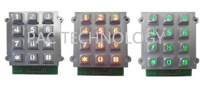 China cost down water proof 12 key backlit keypad for kiosk / public phone application for sale