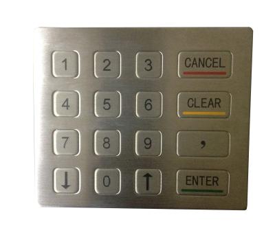 China USB industrial phone keypad with flat layout and 16 color keys for sale