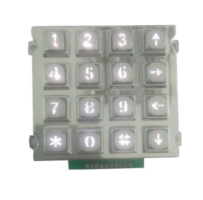 China Factory supply white backlight industrial phone keypad with arrow keys for sale