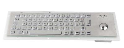 China IP65 vandal proof industrial metal CNC keyboard with trackball for kiosk application for sale