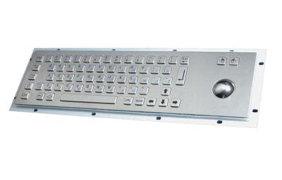 China PS2 panel mount industrial keyboard with 38 mechanical or optical trackball for sale