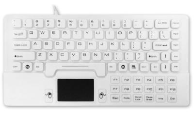 China EN60950 EN60601 antimicrobial mini medical healthcare keyboard with touchpad for sale