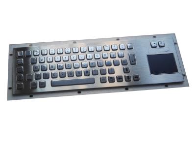 China Ip65 Waterproof Panel Mount Industrial Metal Keyboard With Oem Logo And Touchpad Mouse for sale