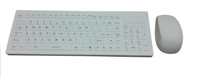 China IP65 wireless medical keyboard mouse combo set with one dongle for wireless medical trolley for sale