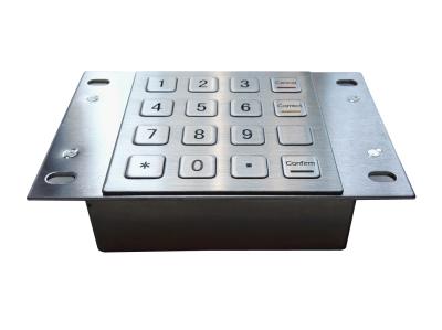 China Vandal proof IP65 stainless steel 16 key vending machine keypad with metal housing for sale