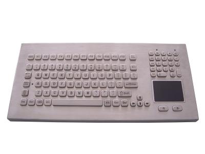 China IP65 stand alone industrial metal keyboard with numeric keypad and sealed tough touch screen for sale