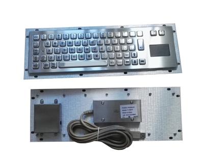 China Rugged slim metallic panel mount military keyboard for portable military pc outdoor for sale