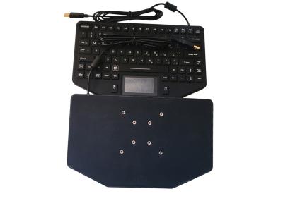 China Mobile Vehicle Keyboard with Rugged Touchpad & Lockable 89 Keys for sale