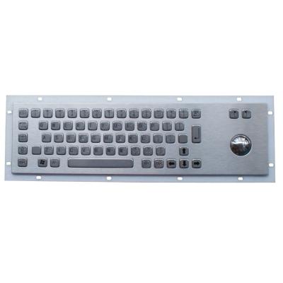 China Spanish Braille Stainless Steel Panel Mount Industrial Keyboard With Ascii Code Ñ for sale