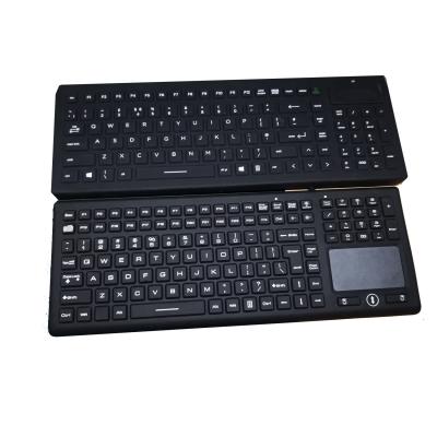 China Microsoft 124 keys industrial keyboard mouse combo set with F24 and night light for Win10 for sale