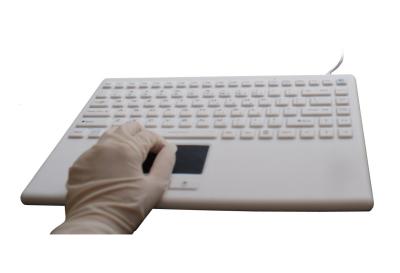 China Hospital grade medical silicone keyboard with three years warranty for lap top shape for sale