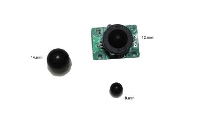 China Extremely mini 8mm 12mm diameter trackball pointing device with PCB and ring for sale