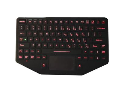 China Vehicle Mounting 89 Key rubberized Military Keyboard With VESA Mounting Holes for sale