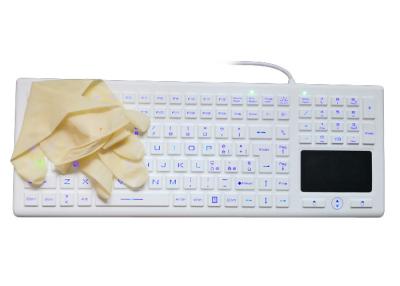 China Backlighting Medical Touch Keyboard In German With Washable Computer Keyboard en venta