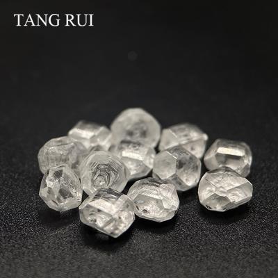 China Lab grown diamond decoration TANG RUI HPHT lab grwon unpolished white diamonds/jewelry loose uncut HPHT rough diamonds CVD for sale