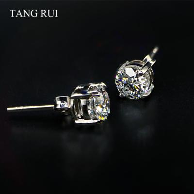 China Pure High Quality Jewelry Wholesale CLASSIC 18K Diamond Ear Stud Fashion Wedding Accessories for sale