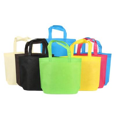 China Recyclable HY Packing 2021 Hot Pressing Bag 10kg Nonwoven Bag Different Colors Carrier Nonwoven Bags for sale