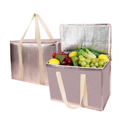 China Wholesale Recyclable Reusable Lunch Grocery Tote Insulated Extra Large Cooler Bags for sale