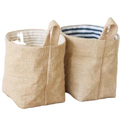 China Customized Recyclable New Fashion Printing Eco Friendly Natural Jute Shopping Bag for sale