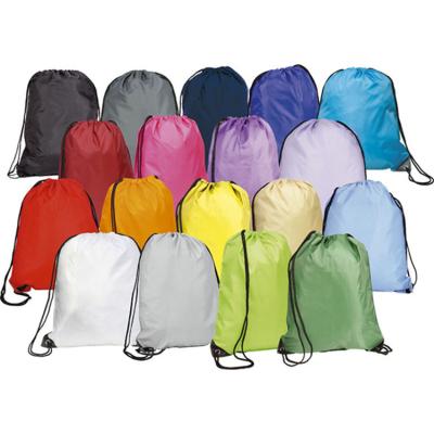 China Recyclable High Quality 210D Polyester Drawstring Bag, Promotional Drawstring Backpack, Custom 210D Polyester Drawstring Backpack for sale