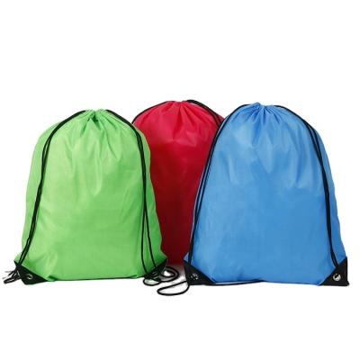 China Recyclable Waterproof Custom Polyester Bag 191t Polyester Drawstring Bag for sale