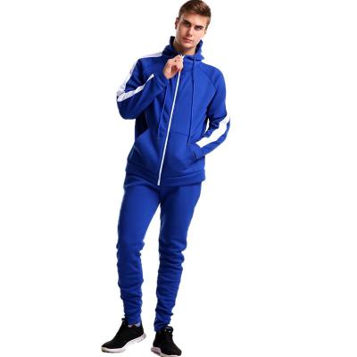 China Fashion Anti-UV Color Matching Hoodie Sleeve Cardigan Sports Sweater Suit Mens Joggers Suit Set For Men for sale