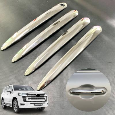 China Luxury Land Cruiser 300 Chrome ABS Door Handle Cover Trim For Toyota LC300 2021 2022 Exterior Accessories for sale