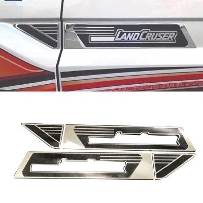 China Luxury Chrome Emblem Sticker Side Trim For Toyota Land Cruiser LC70 71 76 77 79 FJ70 FJ79 Accessories for sale