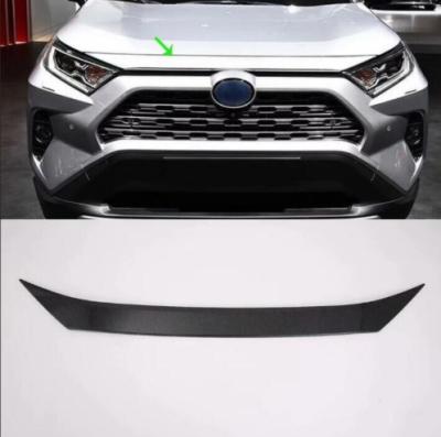 China New Single ABS Chrome Front Bumper Grille Hood Engine Cover Trims For Toyota RAV4 2019 2020 5th for sale