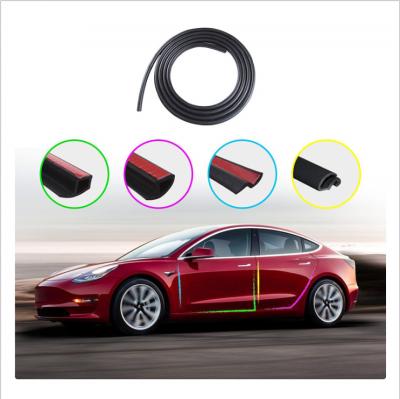 China Soundproofing Single Car Anti-dust Strip Seal Car Door Rubber Seal For Tesla Model 3 for sale