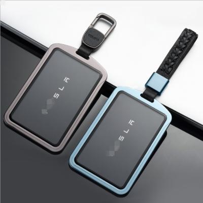 China New Main Card Holder Key Chain Single Protector Glass Cover For Tesla Model 3 Main Card Holder Accessories for sale