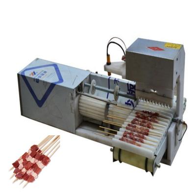 China Easily Cleaned Automatic Minced Meat Skewer Machine Satay Skewer Grill Machine Souvlaki Skewer Machine for sale