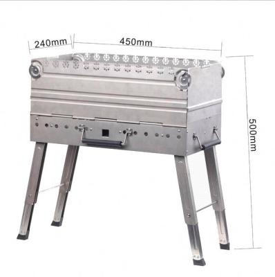 China Easily Assembled Stainless Steel Charcoal BBQ Grill for sale