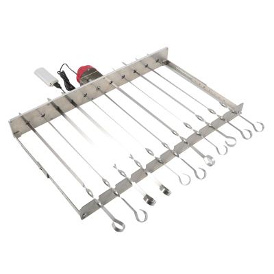 China Easily Assembled Automatic BBQ Grill Rotisserie Portable BBQ Kebabs Grill with 11 Skewers for sale