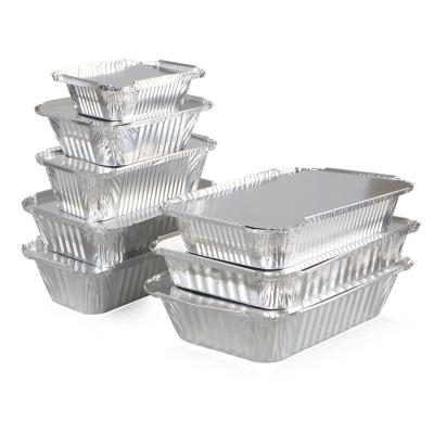 China Aluminum Foil Easily Cleaned for Disposable Aluminum Tray Small Aluminum Foil Food Wrapping Container Small for sale