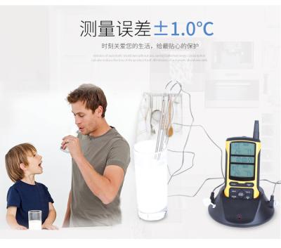 China Easily cleaned remote food thermometer with dual probe for sale