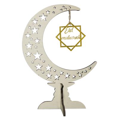 China Europe Eid Muslim Party Supplies Eid Mubarak Wood Ornaments For Eid Mubarak Decoration for sale