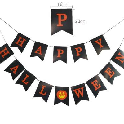 China 300gsm Happy Halloween Papercard Paper Banner For Happy Halloween Party Decoration for sale