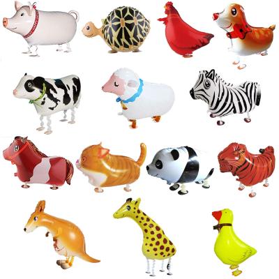 China Set of Helium Animal Foil Pet Walking Balloon for Baby Birthday Party Decorations for sale