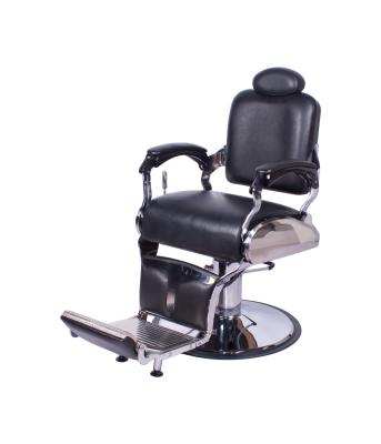 China Lelectic Classic Style Hot Sale Hydraulic Pump Barber Chair Adjustable Flat Reclining Hairdressing Chair Salon Furniture for sale