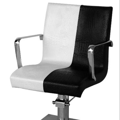 China Scandinavian hydraulic pump Barber Chair Metal Salon Black and color white mixed chair simple salon for sale