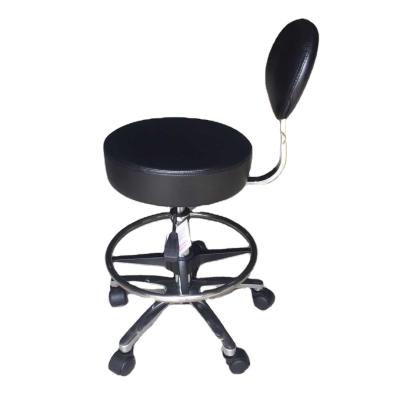 China Mediterranean Simple Head Chair With Hydraulic Backrest Can Be Raised And Lowered Black Synthetic Leather Chair Barber Shop Salon Furniture for sale