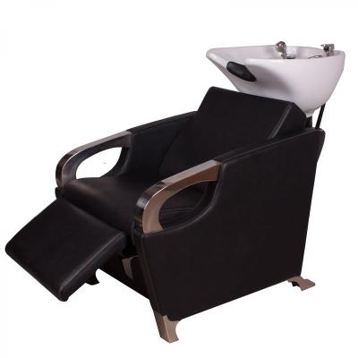 China Mid Century Modern Classic Shampoo Chair Hair Salon Furniture Shampoo Sink Best And Modern Selling Comfortable Shampoo Chair for sale