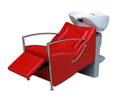 China Cheap Luxury Vitorian Guangzhou Furniture Sink Backwasher Shampoo Barber Bowl Salon Shampoo Chair Counter for sale