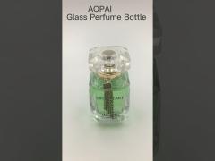 luxury glass perfume bottle