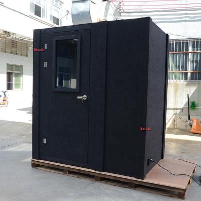 China 4'x6' Spacious Galvanized Steel Voice Over Two Person Audio Recording Booth Fits for sale