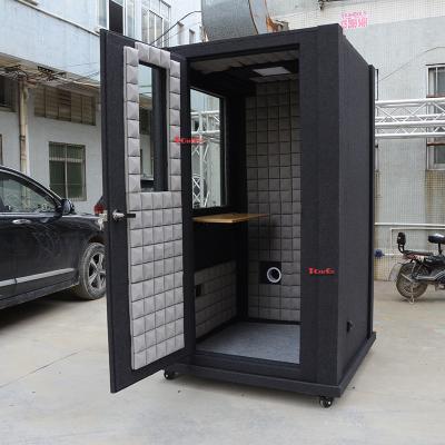 China Galvanized Steel Portable Acoustic Mobile Musical Instrument Practice Booth Medical Or Audiology Testing Laboratories for sale