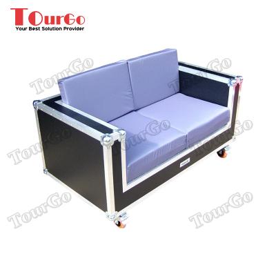 China TourGo Portable And Lightweight Custom Portable Furniture Flight Case 2 Seater Sofa Case for sale